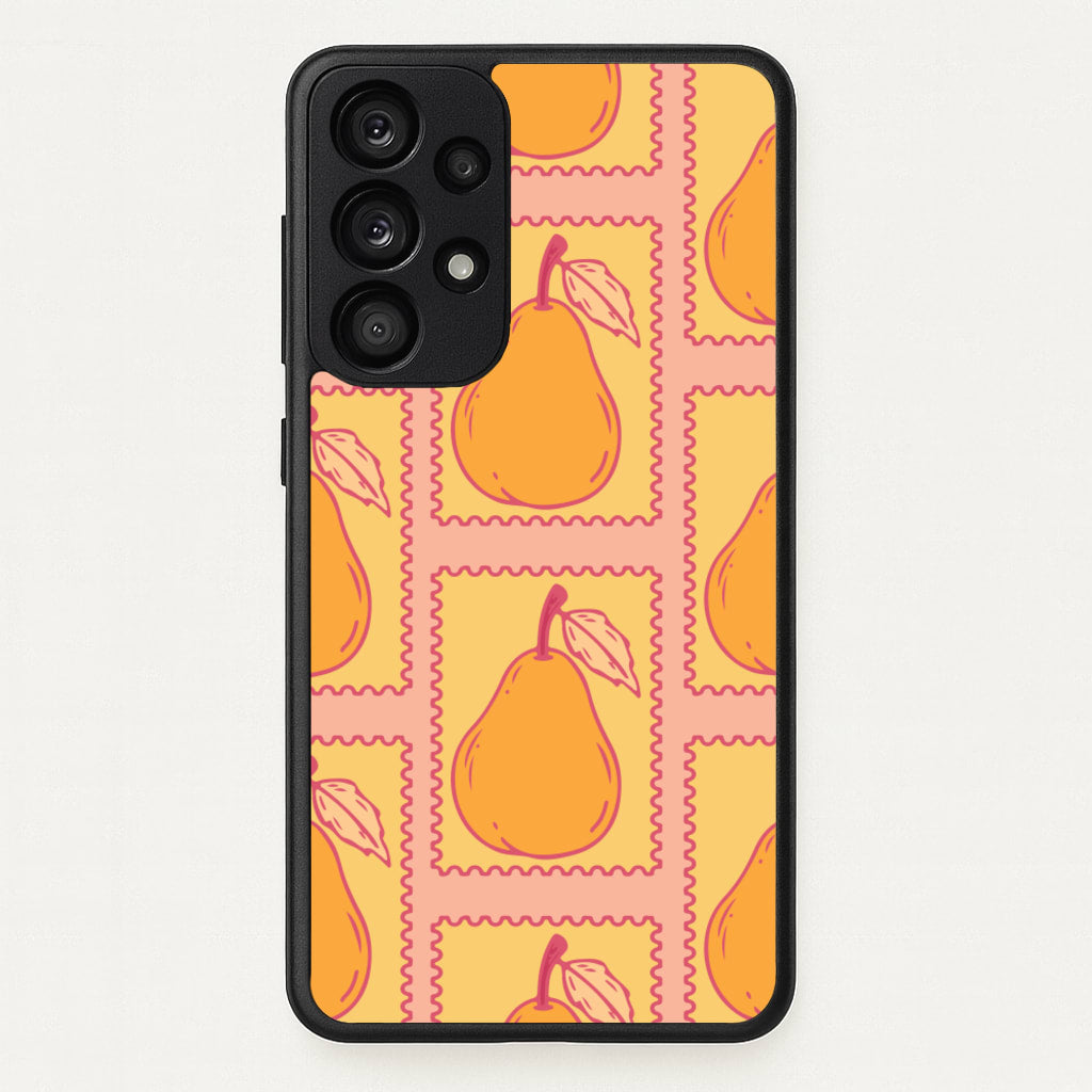 Pear Stamps Pattern - Summer Phone Case for Galaxy A33
