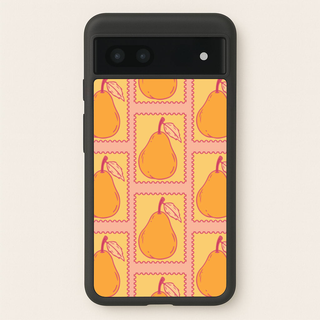 Pear Stamps Pattern - Summer Phone Case for Google Pixel 7a