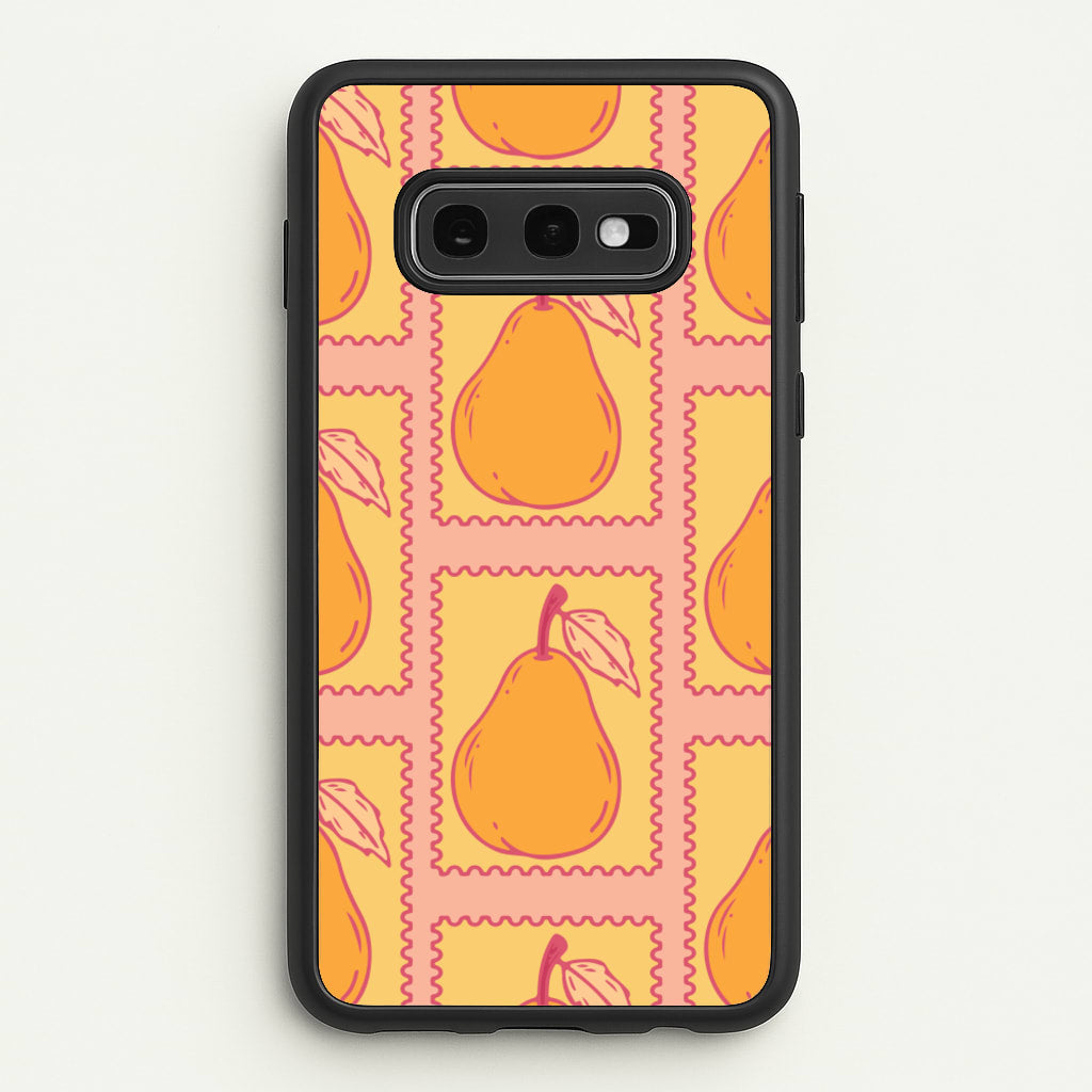 Pear Stamps Pattern - Summer Phone Case for Galaxy S10e
