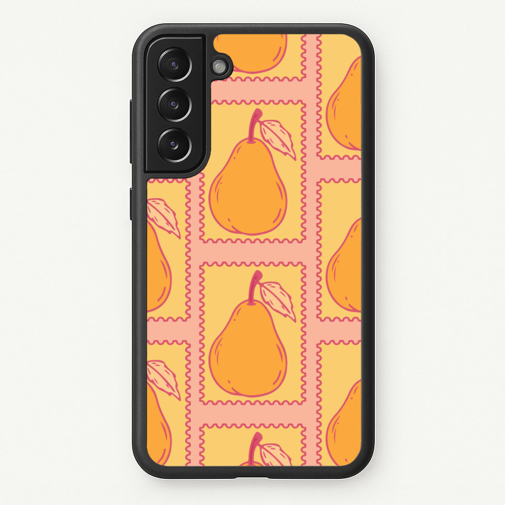 Pear Stamps Pattern - Summer Phone Case for Galaxy S21 Plus