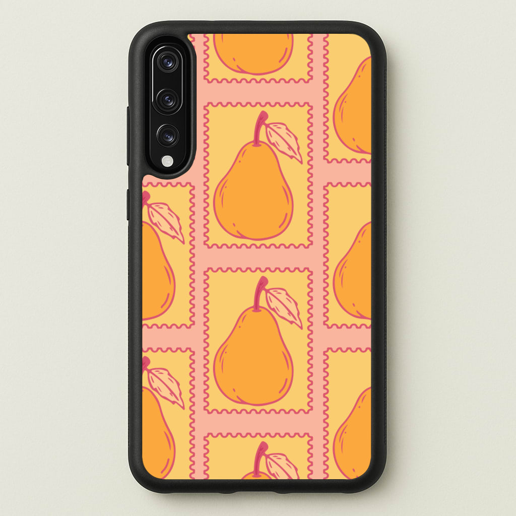 Pear Stamps Pattern - Summer Phone Case for Huawei P20 Pro