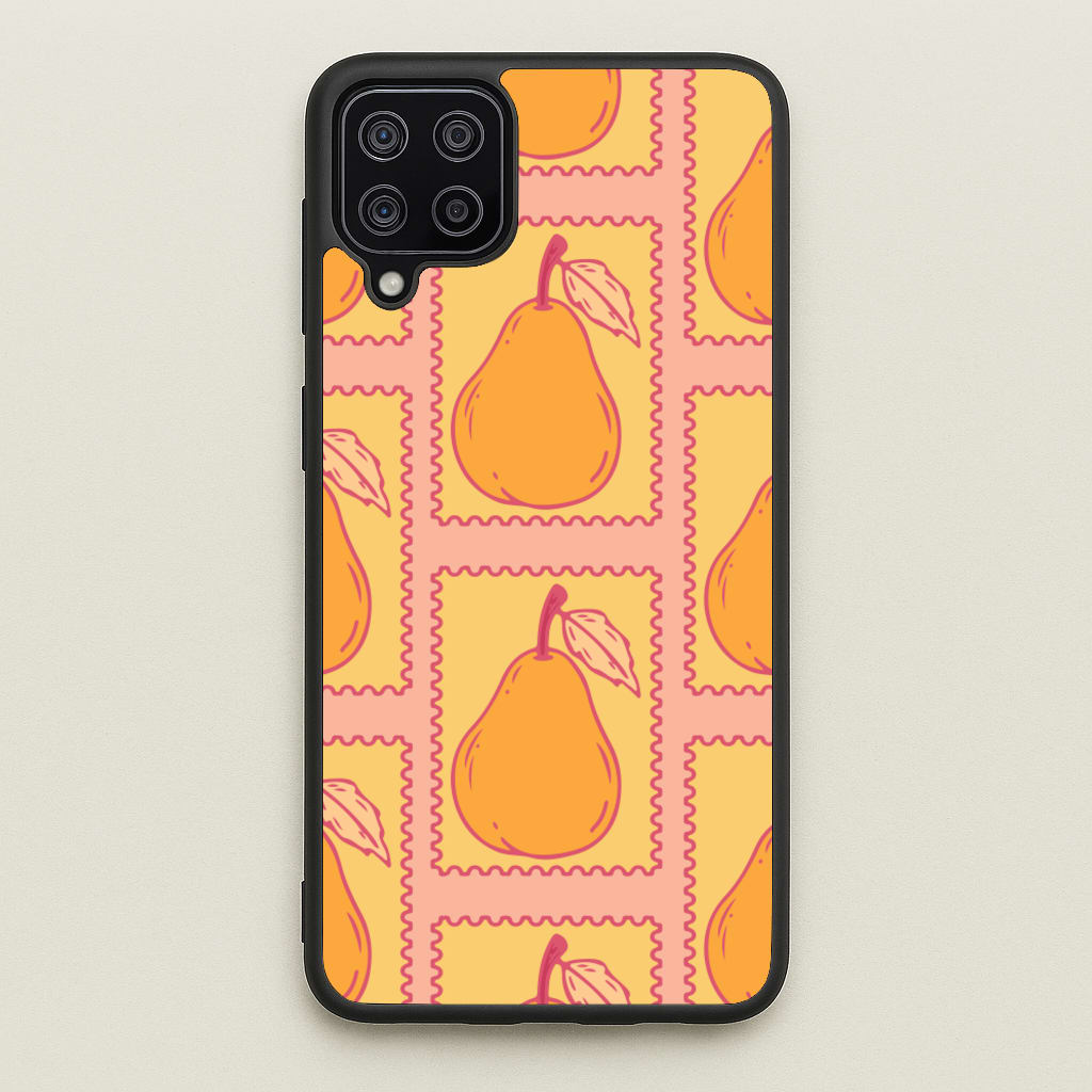 Pear Stamps Pattern - Summer Phone Case for Galaxy A12