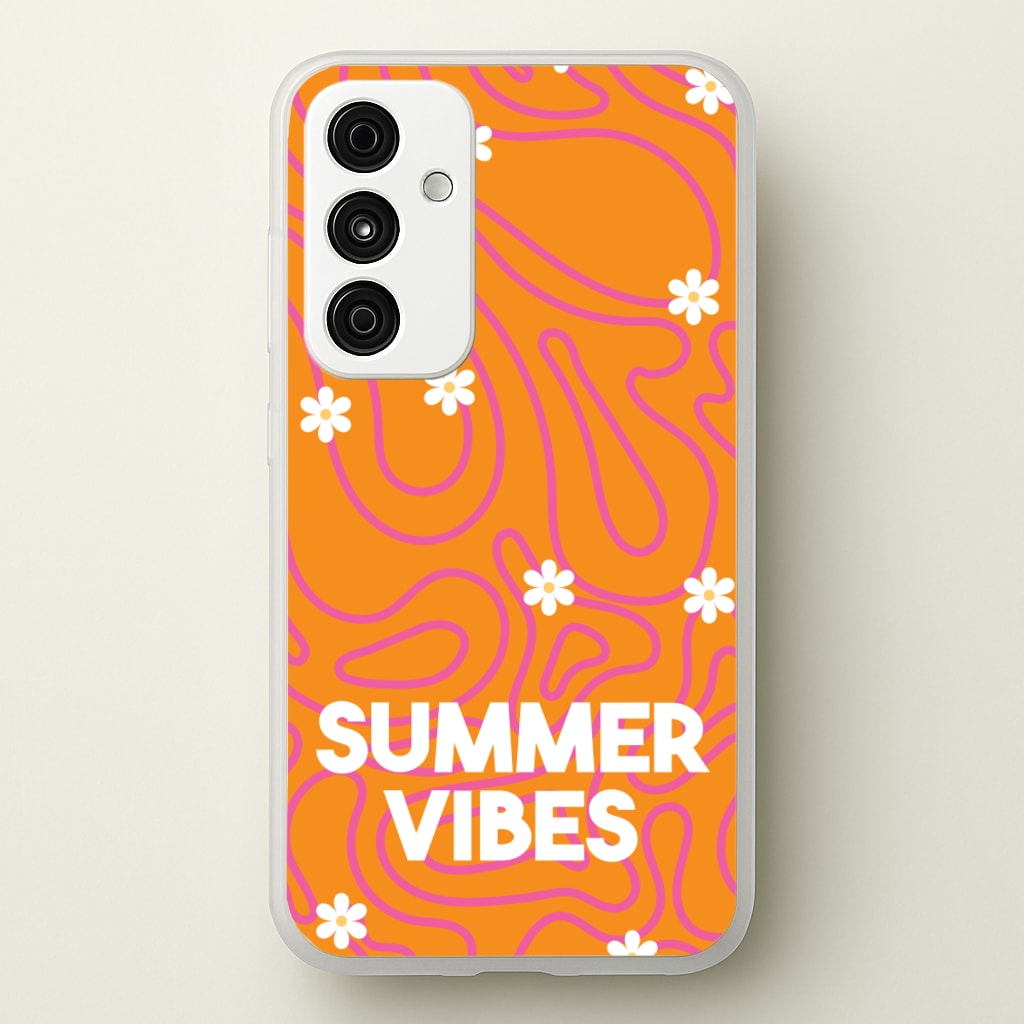 Summer Vibes Daisies - Summer Phone Case for Galaxy A55
