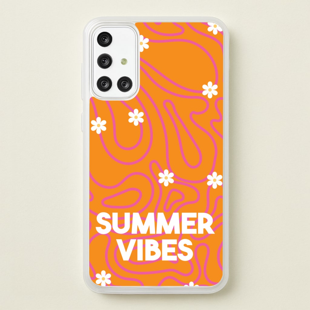 Summer Vibes Daisies - Summer Phone Case for Galaxy A71