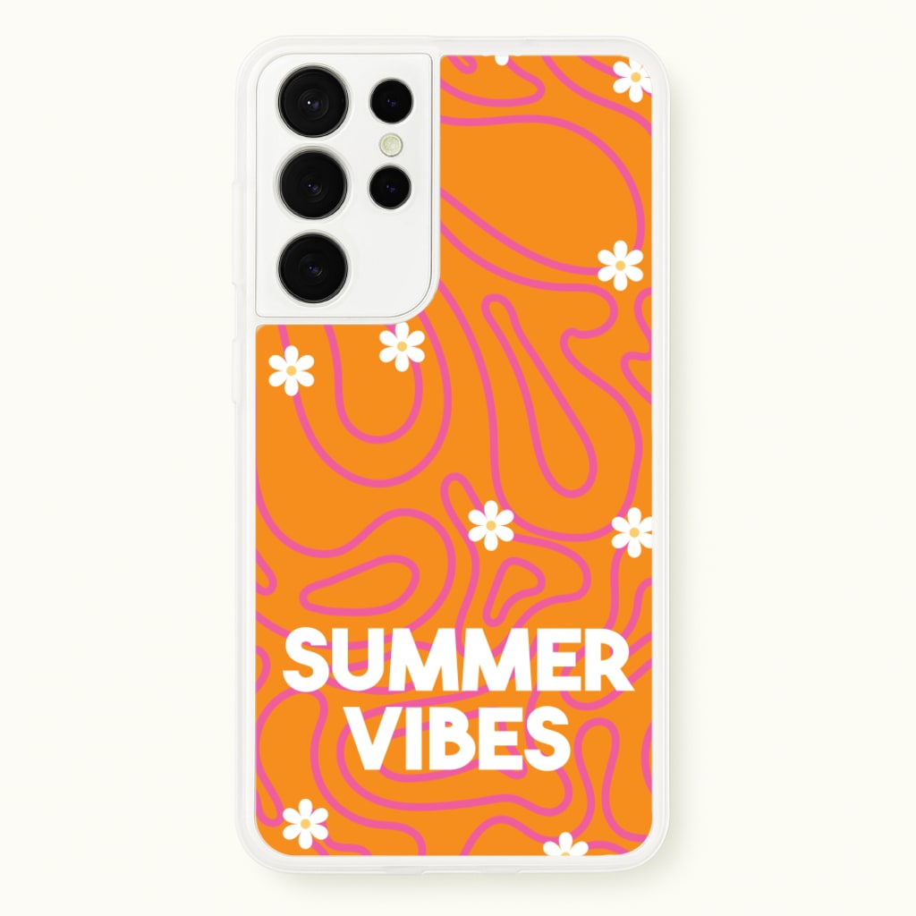 Summer Vibes Daisies - Summer Phone Case for Galaxy S21 Ultra