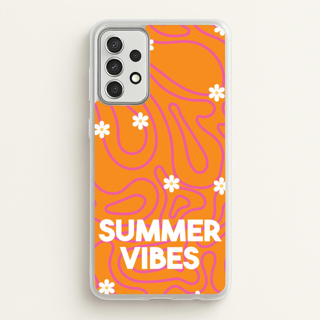 Summer Vibes Daisies - Summer Phone Case for Galaxy A52 / A52s