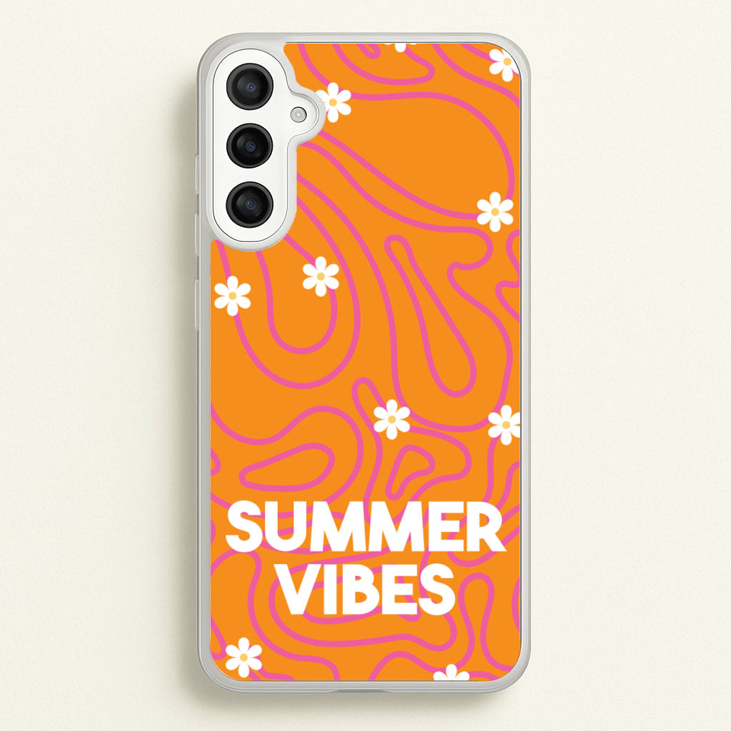 Summer Vibes Daisies - Summer Phone Case for Galaxy A34