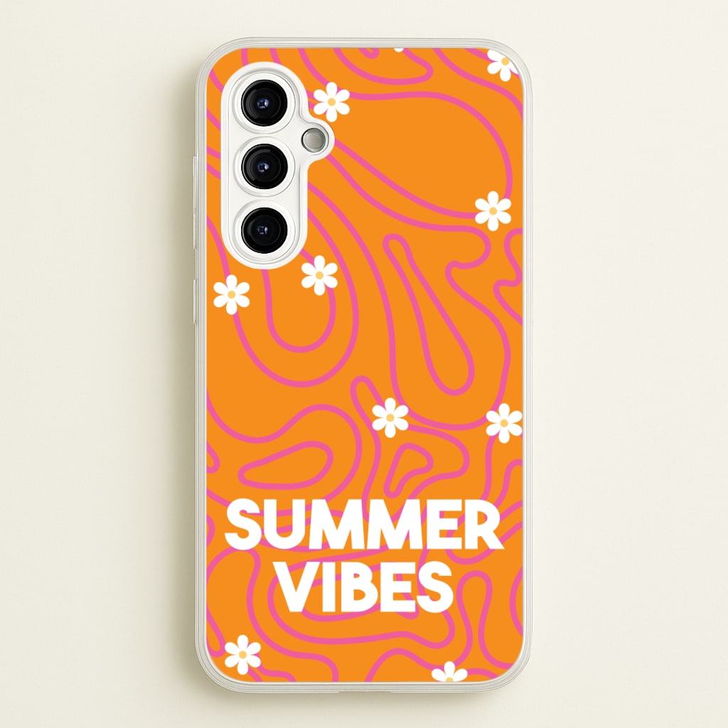 Summer Vibes Daisies - Summer Phone Case for Galaxy A54