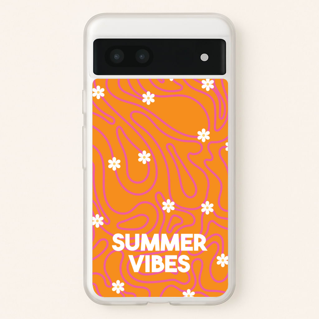 Summer Vibes Daisies - Summer Phone Case for Google Pixel 6a