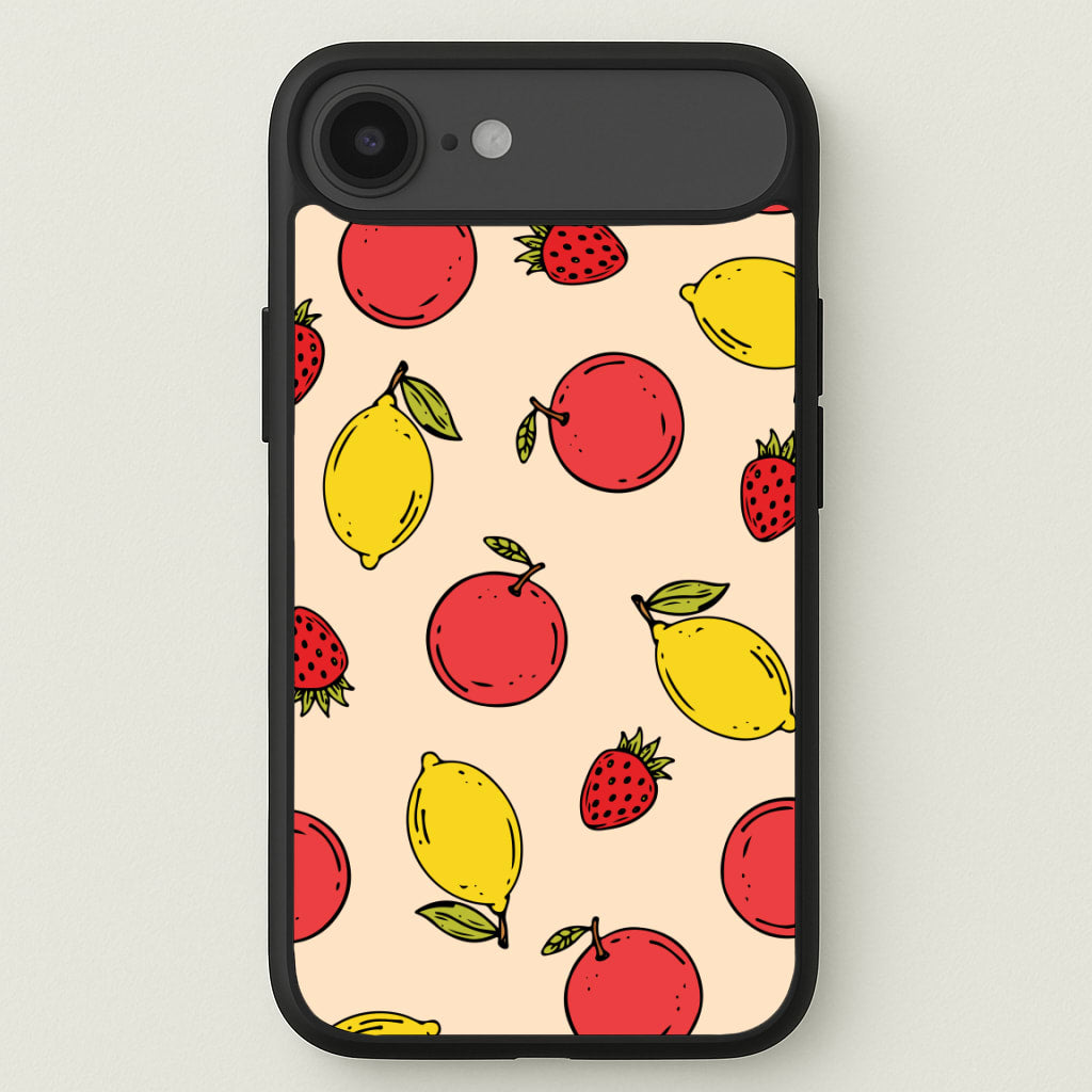 Sketched Summer Fruits Pattern Phone Case for iPhone 17 Air