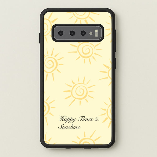 Happy Times And Sunshine - Summer Phone Case for Galaxy S10 Plus