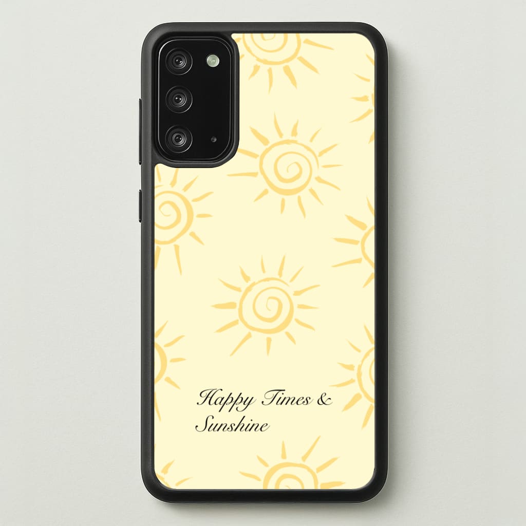 Happy Times And Sunshine - Summer Phone Case for Galaxy Note 20