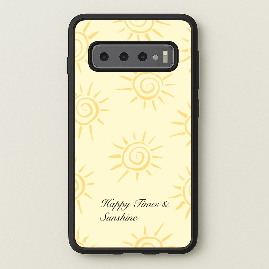 Happy Times And Sunshine - Summer Phone Case for Galaxy S10