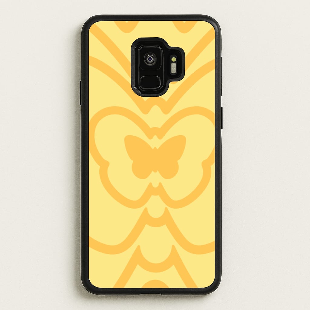Abstract Orange Butterfly - Summer Phone Case for Galaxy S9