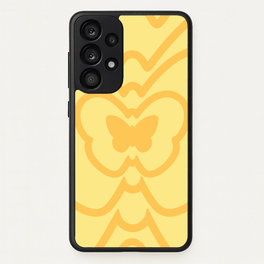 Abstract Orange Butterfly - Summer Phone Case for Galaxy A53