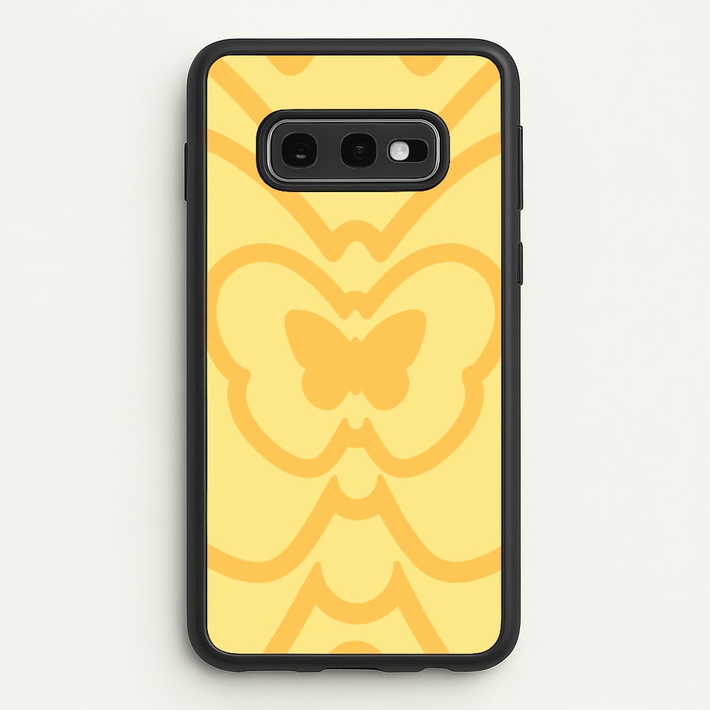 Abstract Orange Butterfly - Summer Phone Case for Galaxy S10e