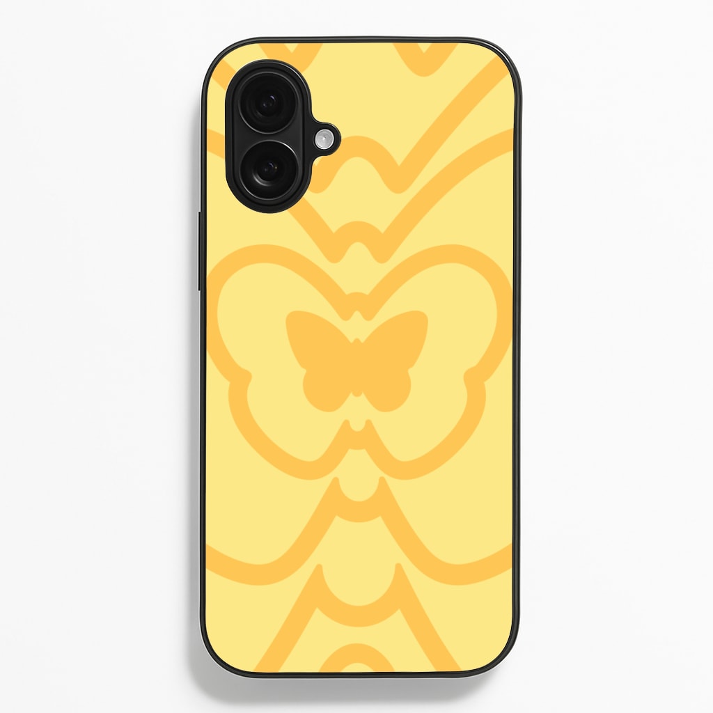 Abstract Orange Butterfly Phone Case