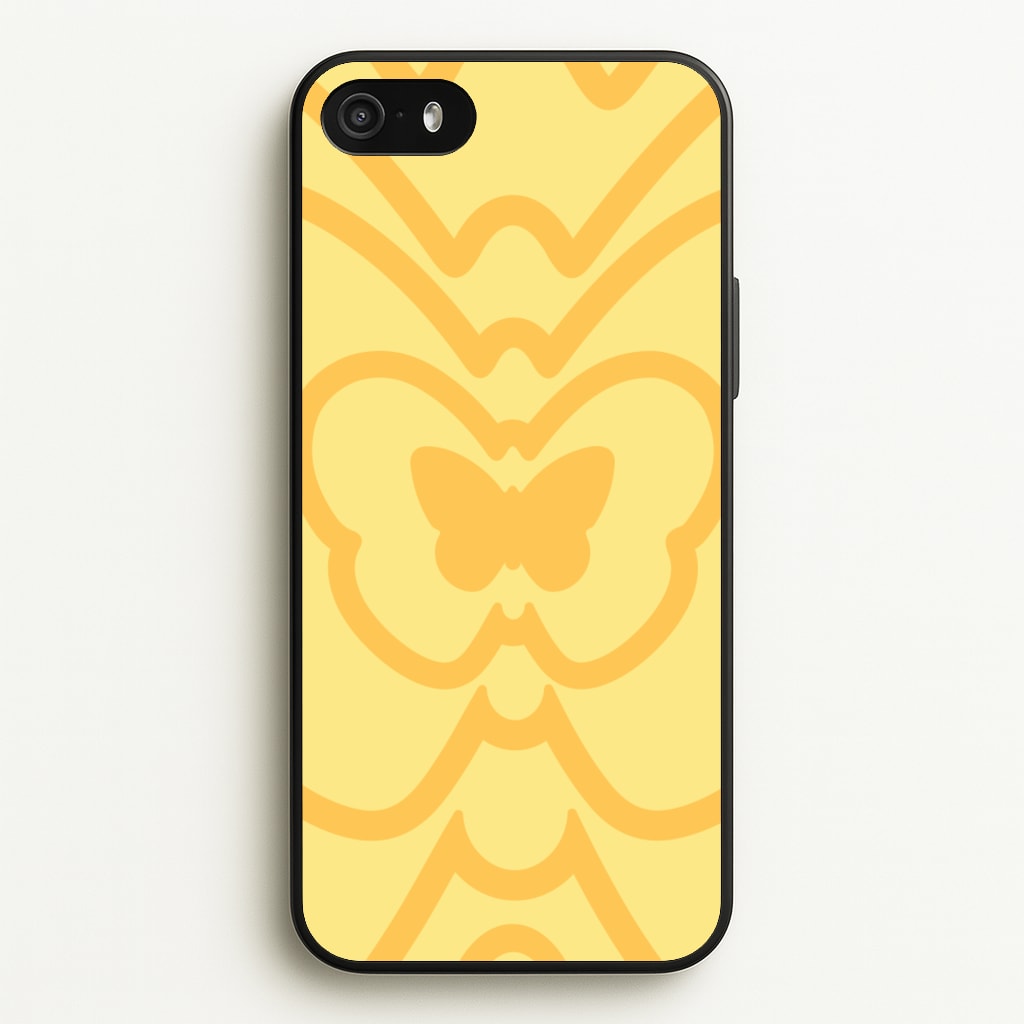 Abstract Orange Butterfly - Summer Phone Case for iPhone 5 / 5s / SE 2016