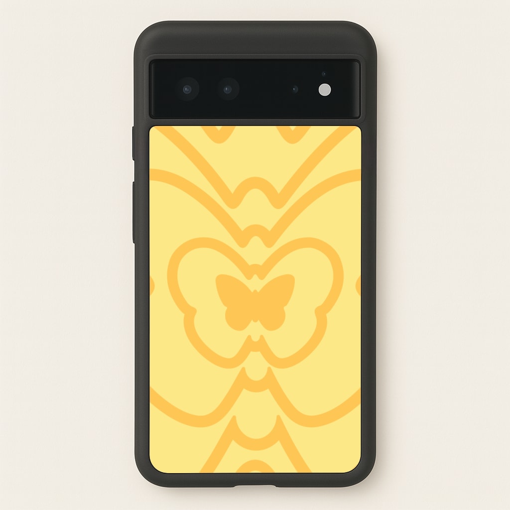 Abstract Orange Butterfly - Summer Phone Case for Google Pixel 6