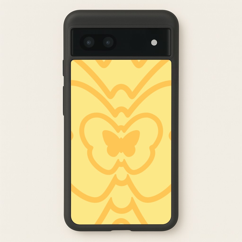 Abstract Orange Butterfly - Summer Phone Case for Google Pixel 7a