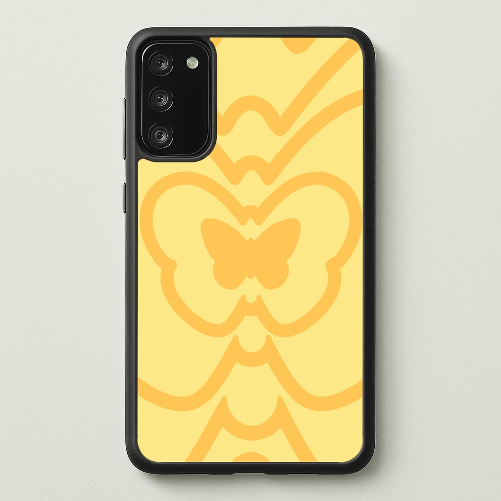 Abstract Orange Butterfly - Summer Phone Case for Galaxy S20FE