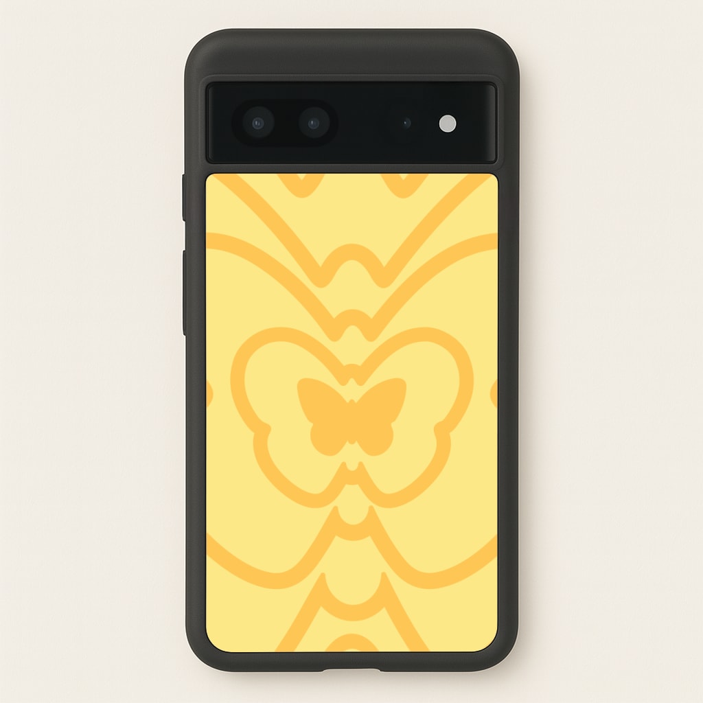 Abstract Orange Butterfly - Summer Phone Case for Google Pixel 7