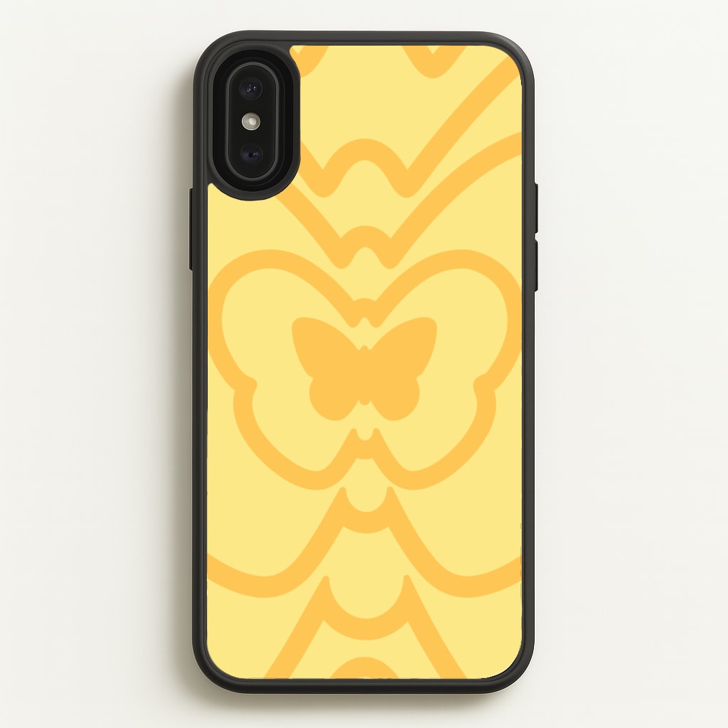 Abstract Orange Butterfly - Summer Phone Case for iPhone XS Max