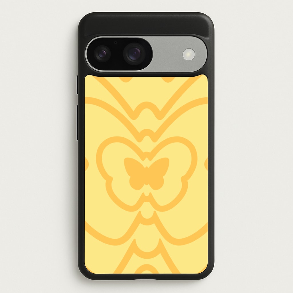 Abstract Orange Butterfly - Summer Phone Case for Google Pixel 9 / 9 Pro