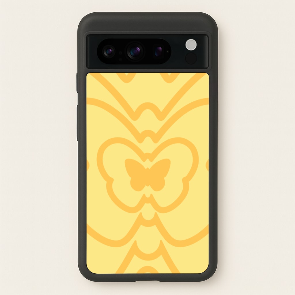 Abstract Orange Butterfly - Summer Phone Case for Google Pixel 8 Pro
