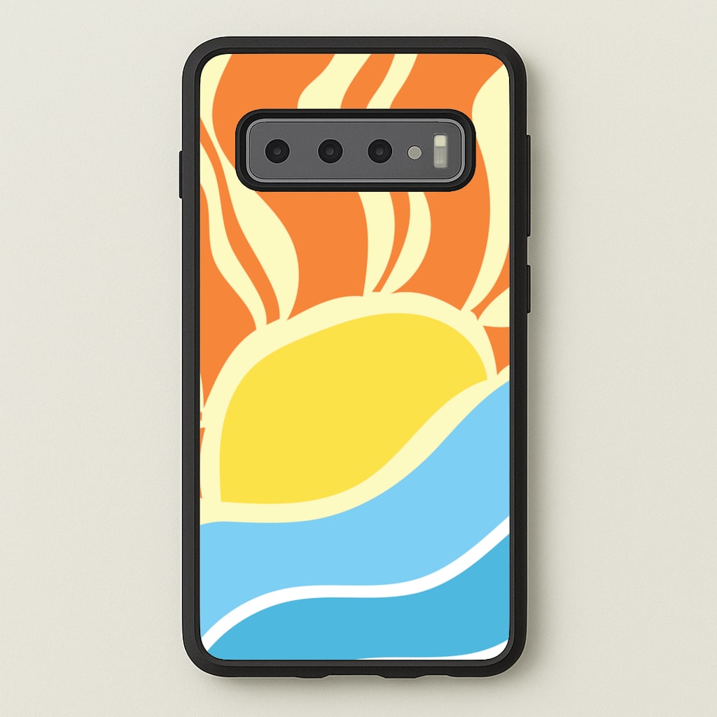 Abstract Sunset - Summer Phone Case for Galaxy S10 Plus