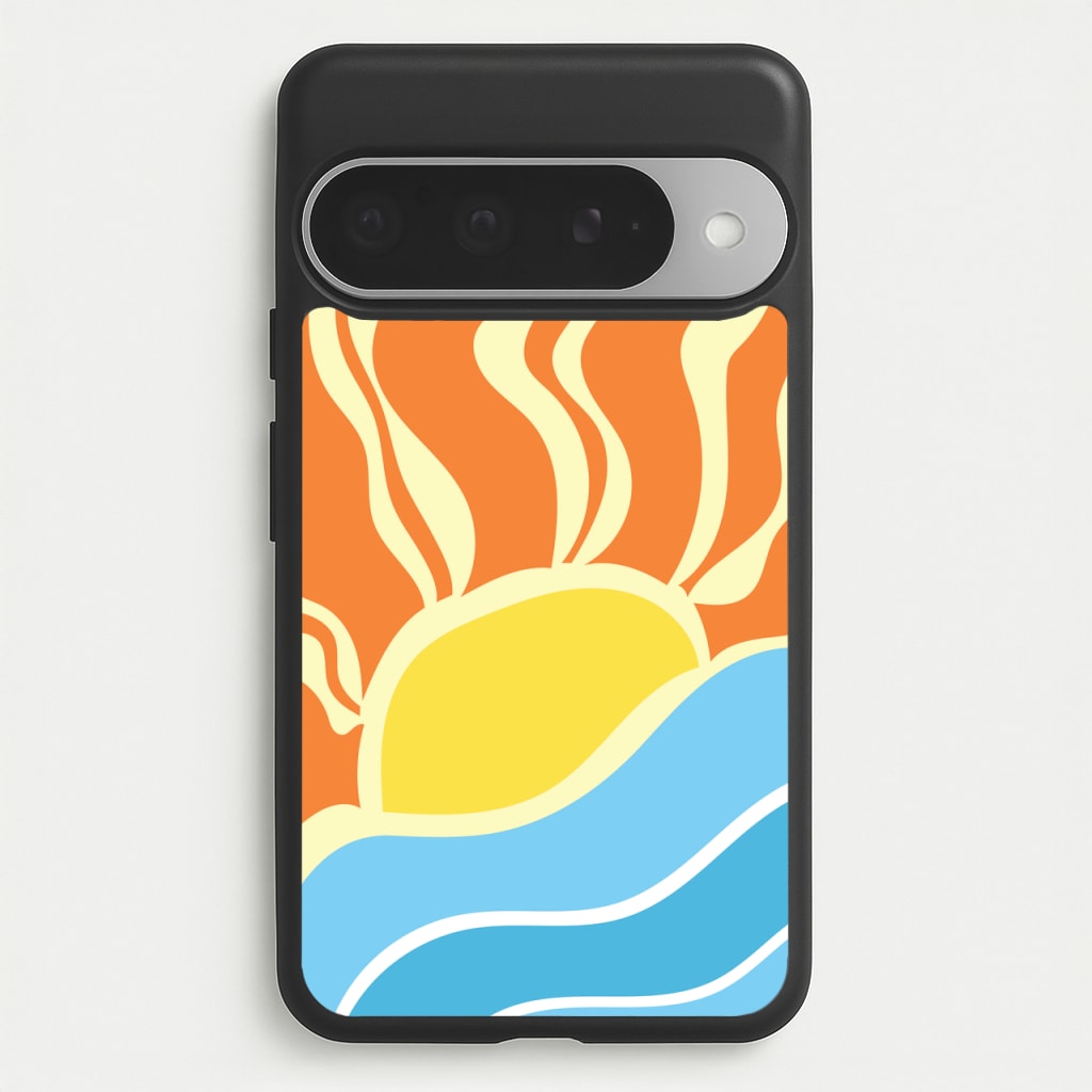 Abstract Sunset Phone Case for Google Pixel 10 Pro XL