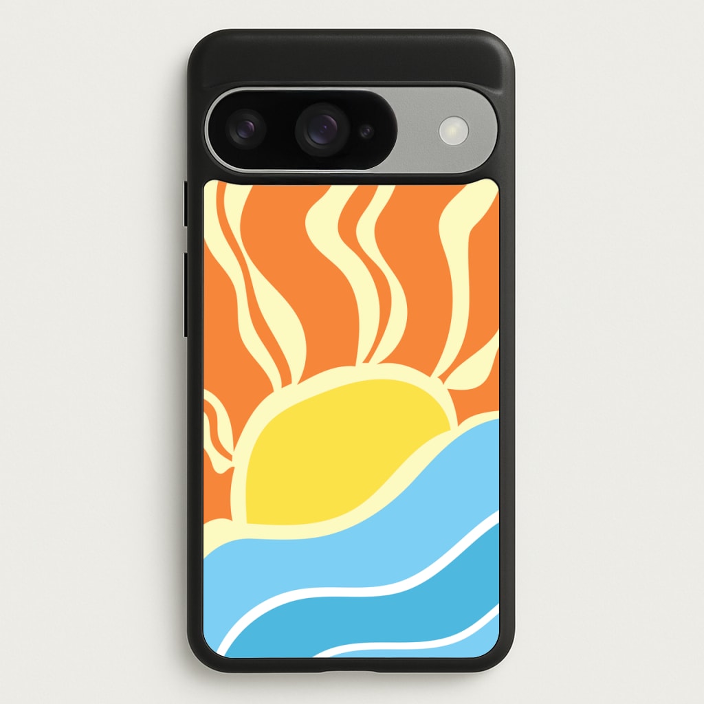 Abstract Sunset Phone Case for Google Pixel 10 / 10 Pro