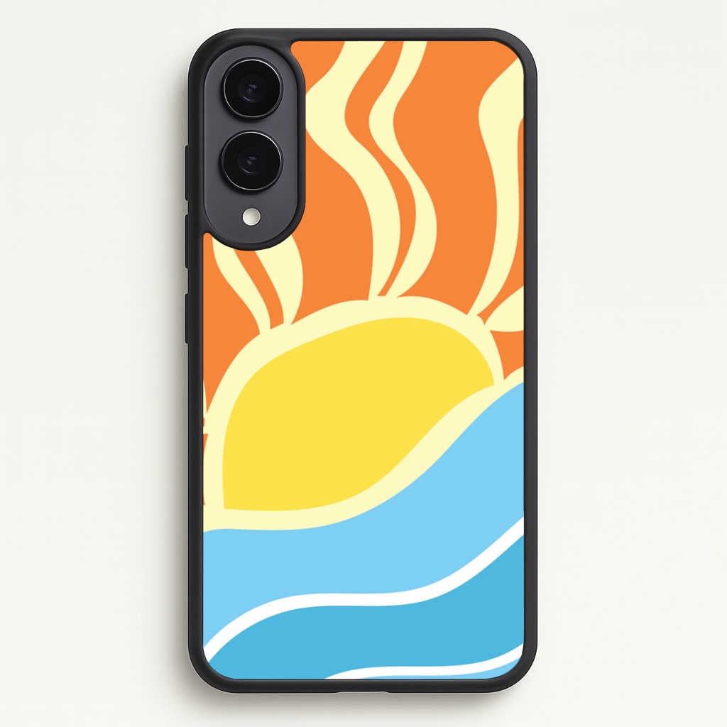 Abstract Sunset - Summer Phone Case for Galaxy S25 Edge