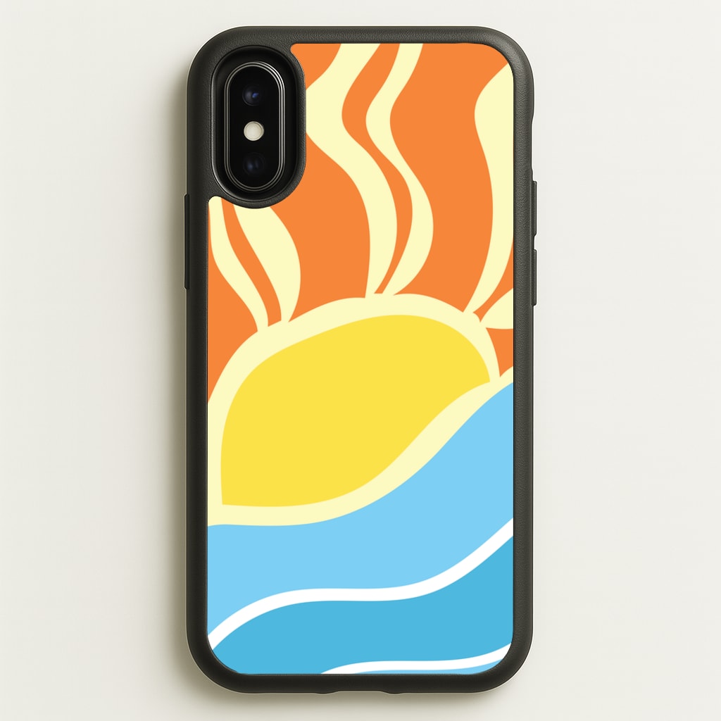 Abstract Sunset - Summer Phone Case for iPhone X / XS