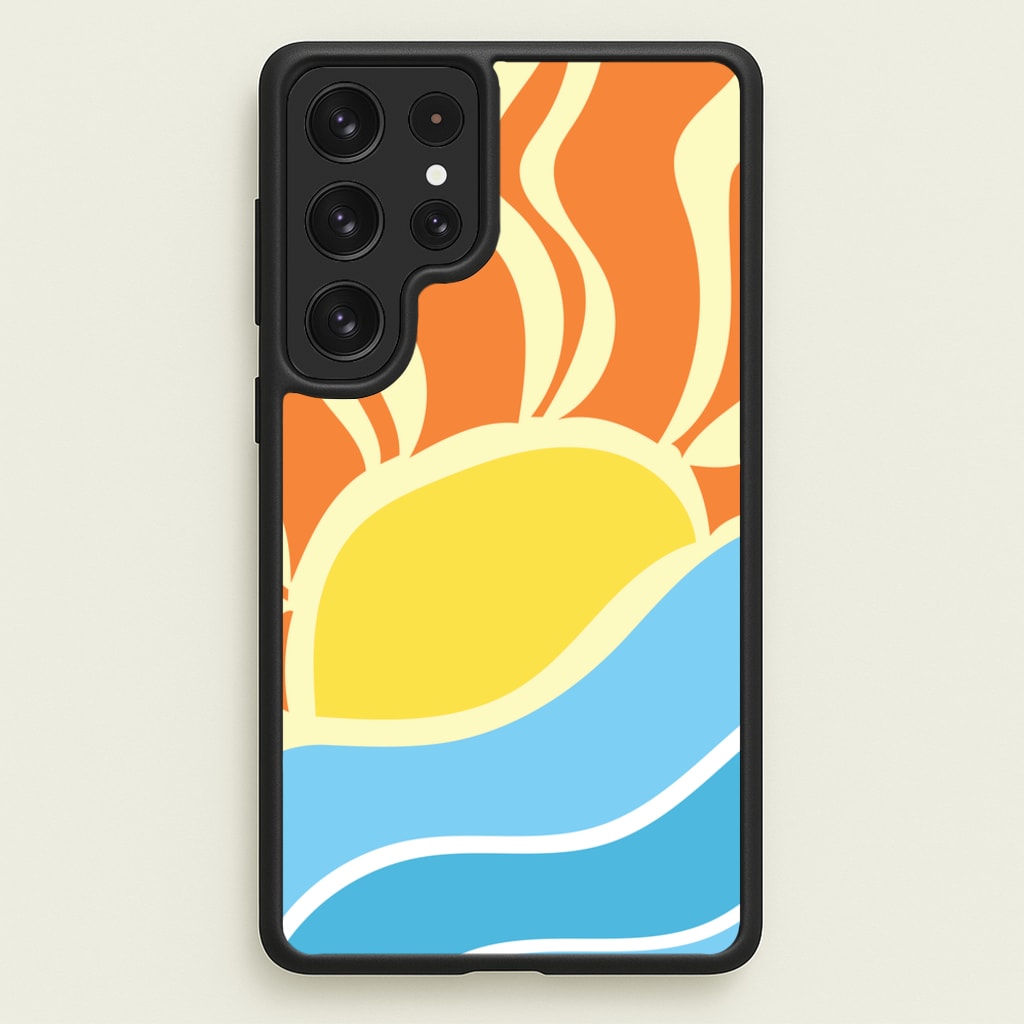 Abstract Sunset - Summer Phone Case for Galaxy S22 Ultra