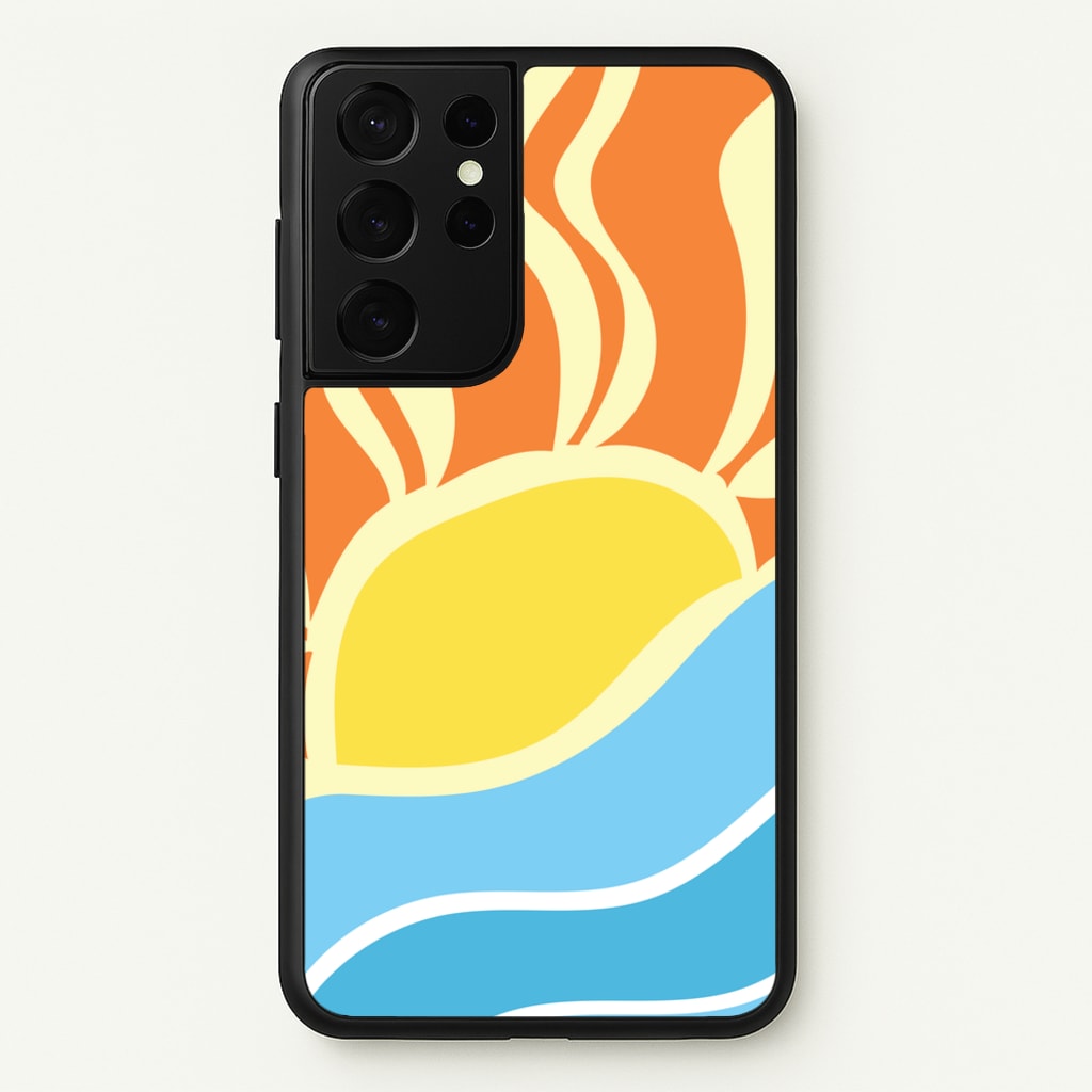 Abstract Sunset - Summer Phone Case for Galaxy S21 Ultra