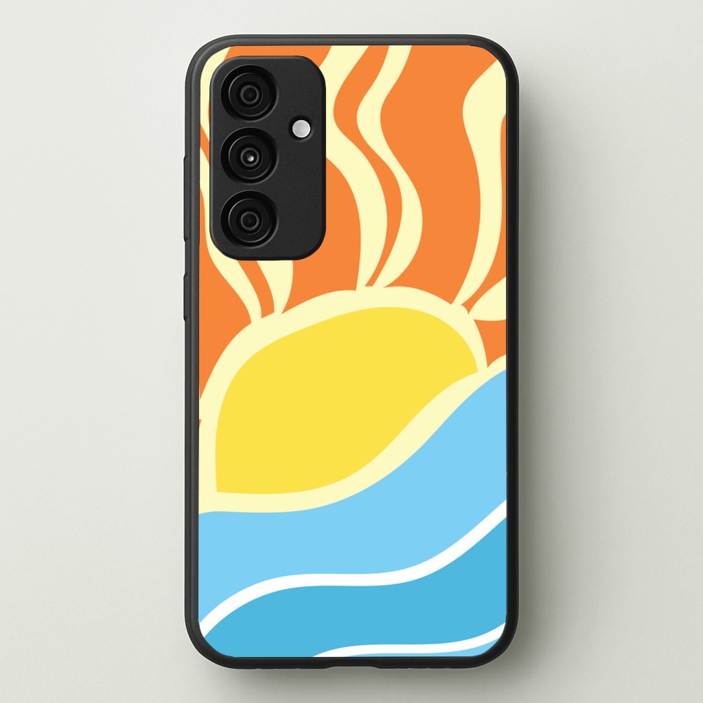 Abstract Sunset - Summer Phone Case for Galaxy A55