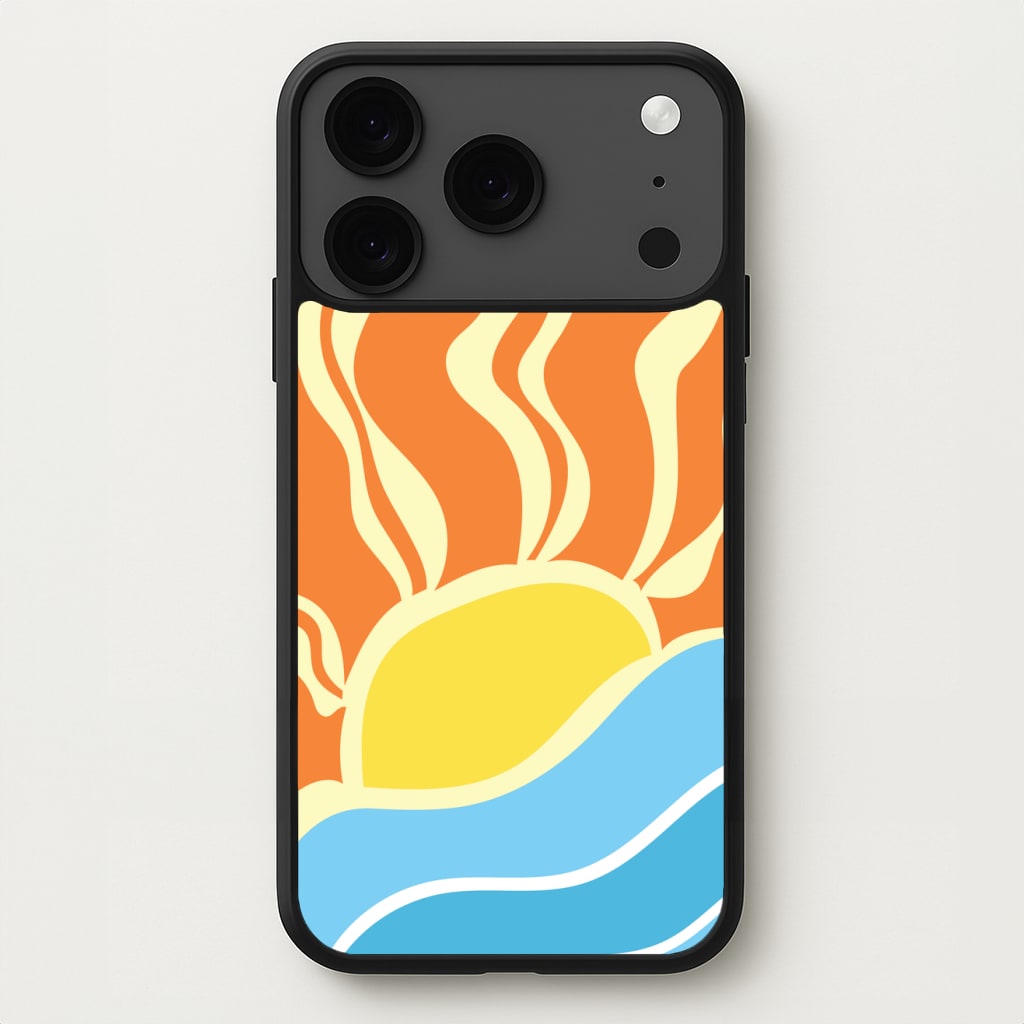 Abstract Sunset Phone Case for iPhone 17 Pro Max