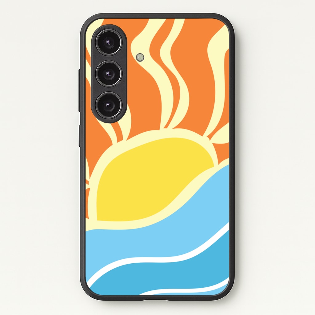 Abstract Sunset - Summer Phone Case for Galaxy S25