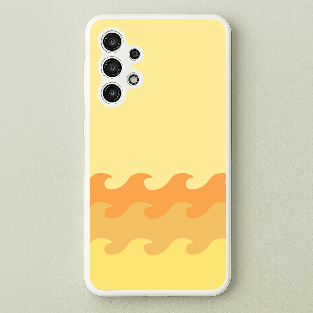 Orange Beach Waves Pattern - Summer Phone Case for Galaxy A13
