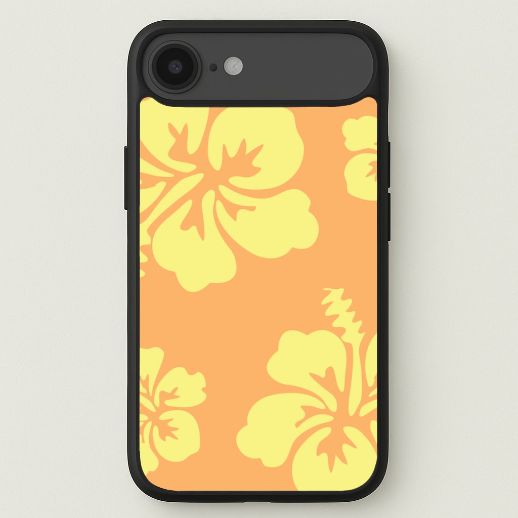 Orange And Yellow Hawaiian Flowers Pattern Phone Case for iPhone 17 Air