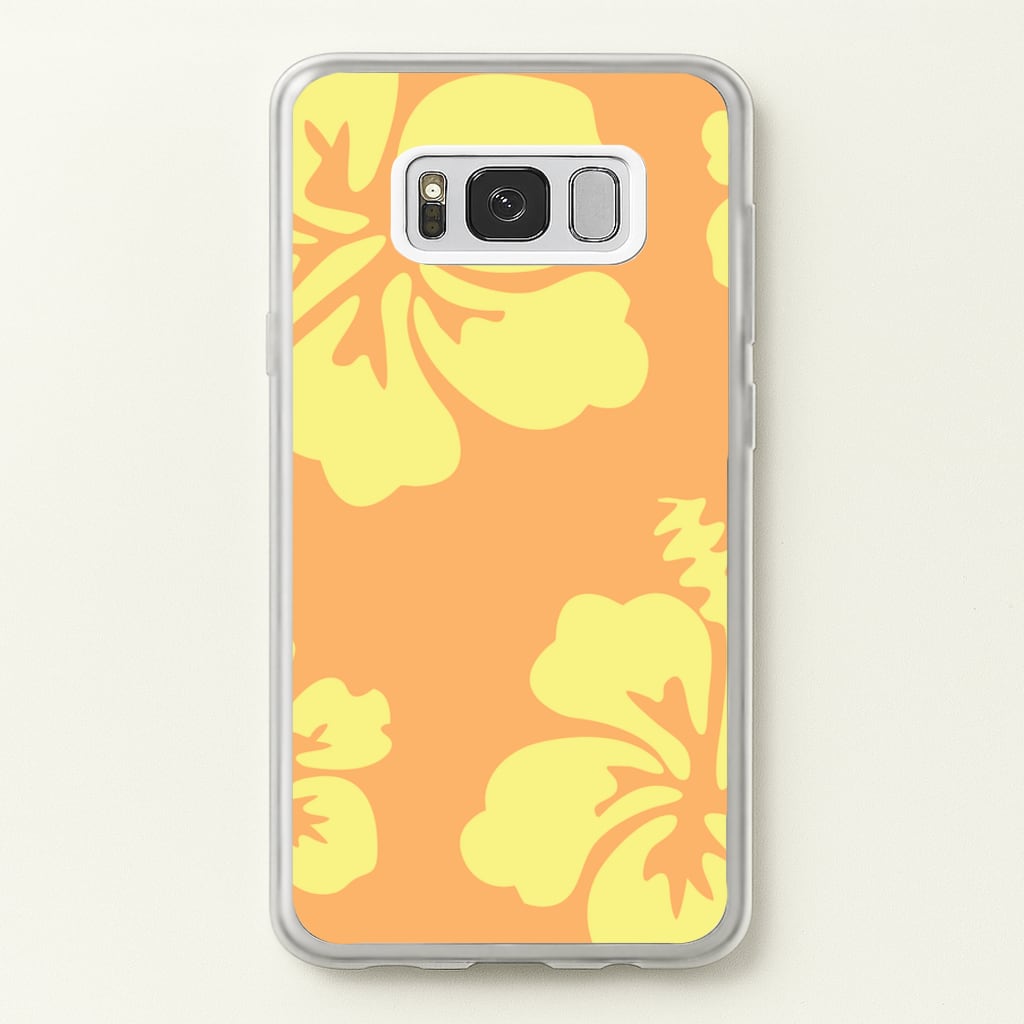 Orange And Yellow Hawaiian Flowers Pattern - Summer Phone Case for Galaxy S8 Plus