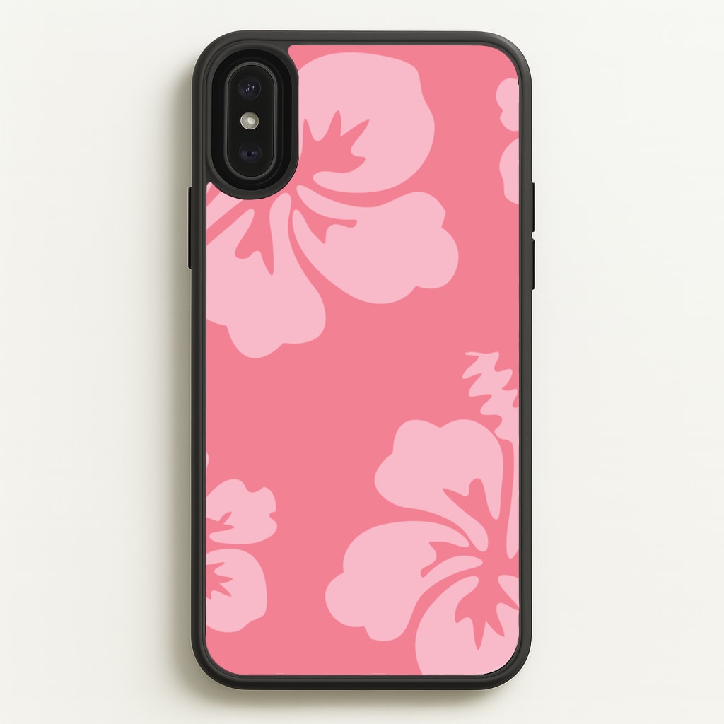 Pink Hawaiian Flowers Pattern - Summer Phone Case for iPhone XS Max
