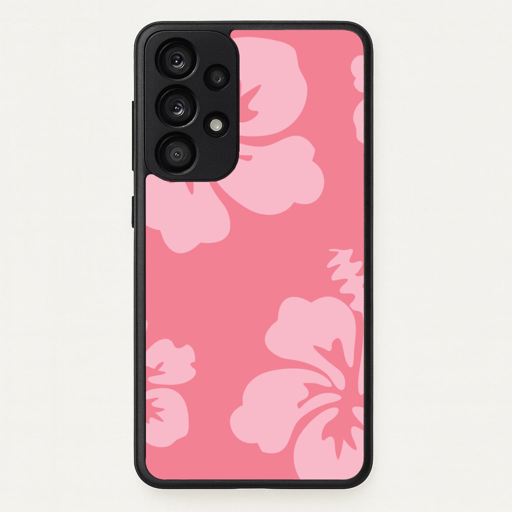 Pink Hawaiian Flowers Pattern - Summer Phone Case for Galaxy A53