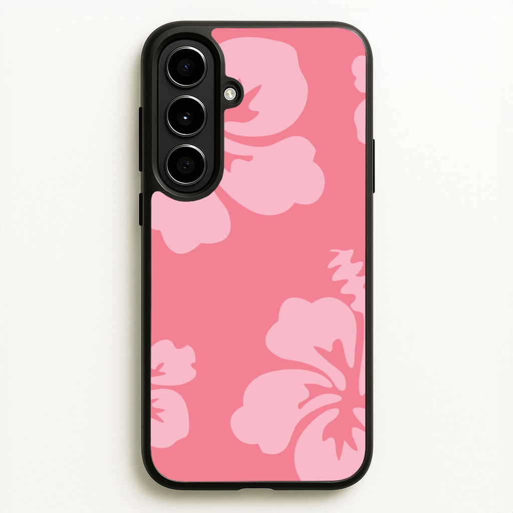 Pink Hawaiian Flowers Pattern - Summer Phone Case for Galaxy A56