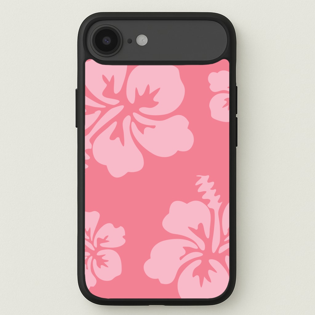 Pink Hawaiian Flowers Pattern Phone Case for iPhone 17 Air