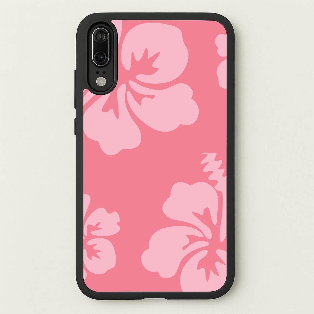 Pink Hawaiian Flowers Pattern - Summer Phone Case for Huawei P20