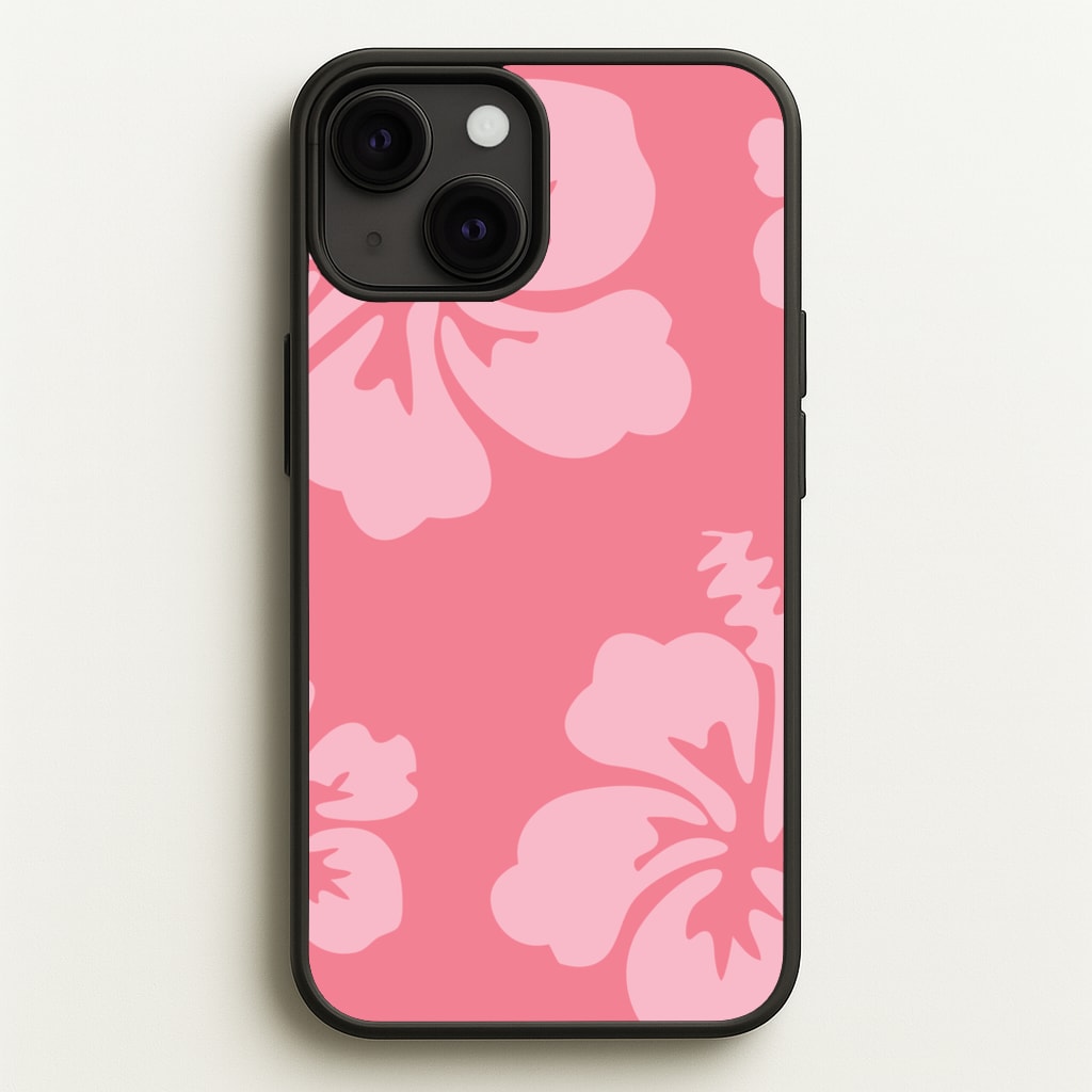 Pink Hawaiian Flowers Pattern - Summer Phone Case for iPhone 13 Mini