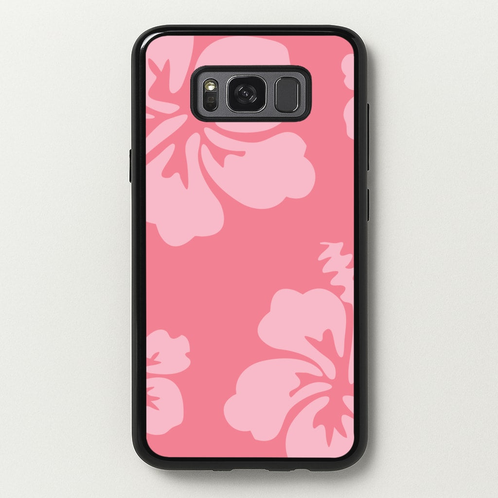 Pink Hawaiian Flowers Pattern - Summer Phone Case for Galaxy S8 Plus