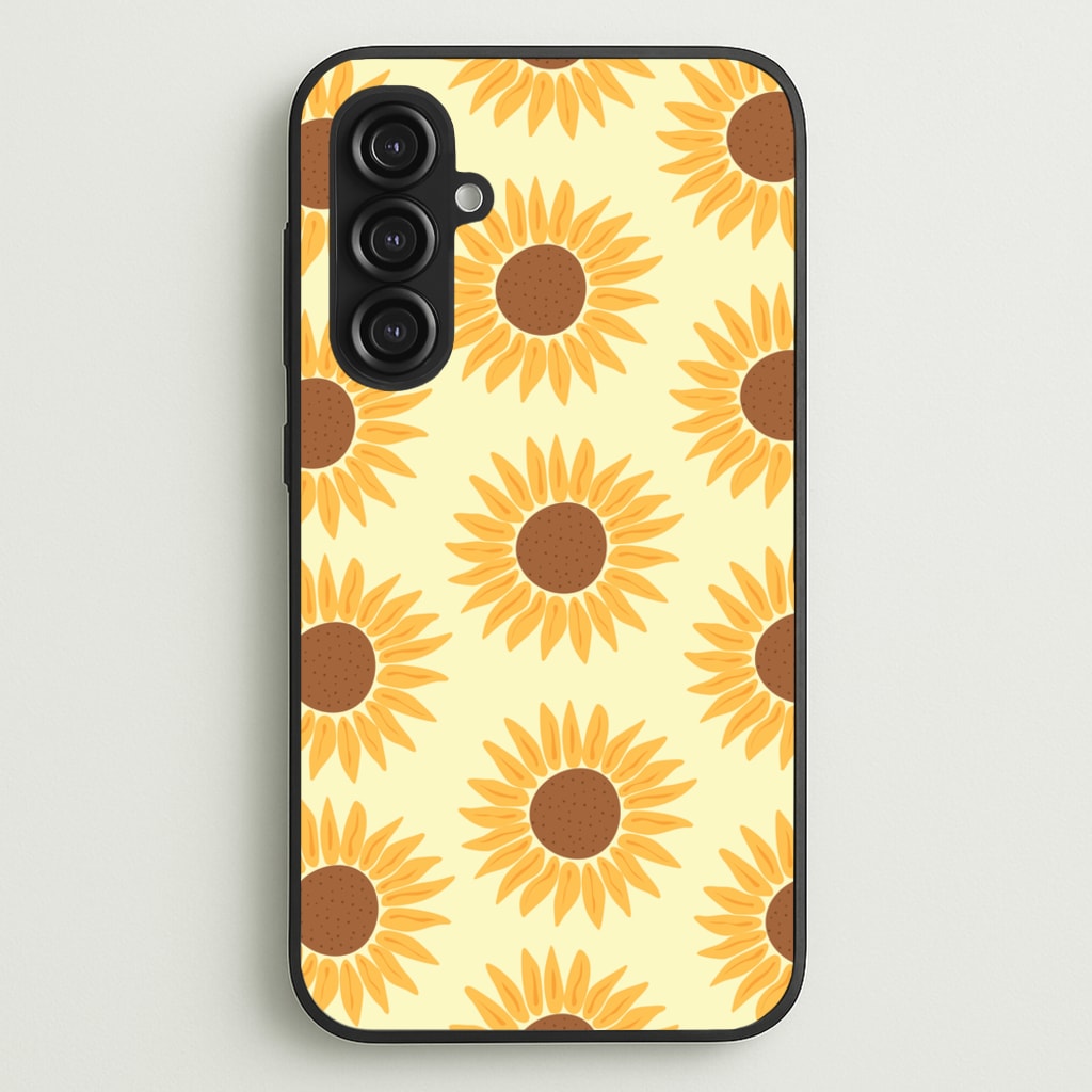 Sunflowers Abstract Pattern - Summer Phone Case for Galaxy S23FE